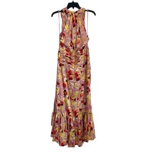 Elegant Floral Maxi Dress - Multicolor
